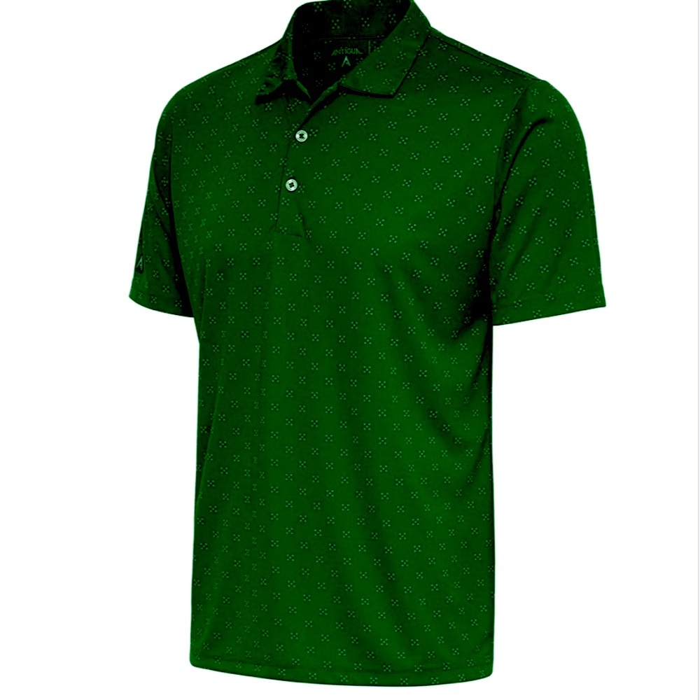 NWT Men's Antigua Spark Dark Pine Green Polo Shirt, Size Large